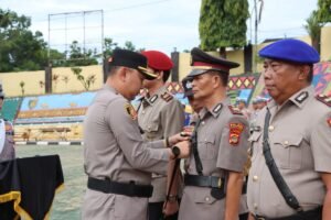 Kapolres Tanggamus Pimpin Upacara Pejabat Utama, Berharap Peningkatan Pelayanan Kepada Masyarakat