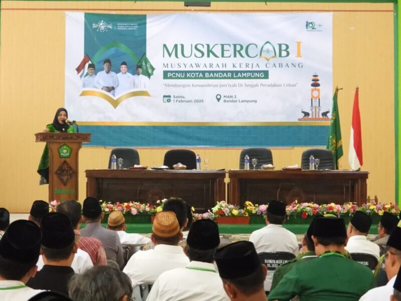 Walikota Bandar Lampung Resmikan Muskercab I PCNU Kota Bandar Lampung