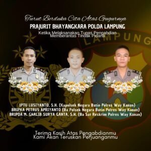 Tiga Anggota Polres Way Kanan Gugur dalam Penggerebekan Perjudian Sabung Ayam