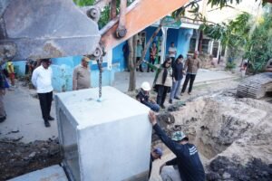 Atasi Banjir, Pemkot Bandar Lampung Pasang Box Culvert di Jalan Bahari