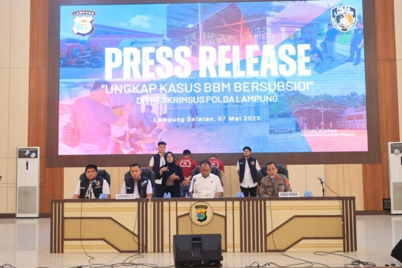 Polda Lampung Bongkar Praktik Pencampuran BBM Pertalite di Dua SPBU Lampung Tengah