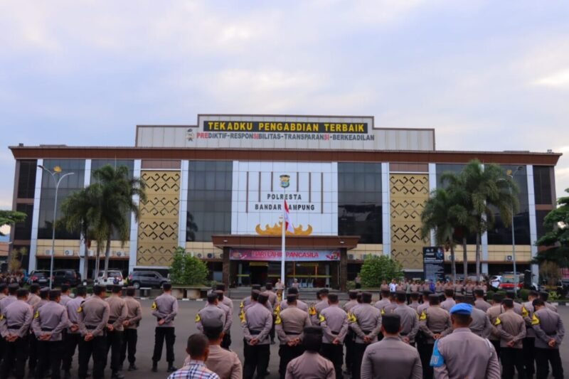 Polresta Bandar Lampung Kerahkan 331 Personel Amankan Malam Takbir Idul Adha