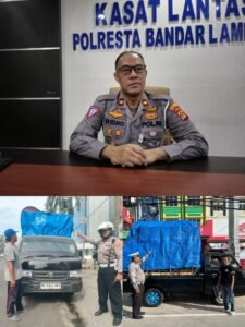 Satlantas Polresta Gencar Sosialisasikan Penanganan Truk ODOL di Bandar Lampung
