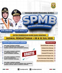 Besok Pendaftaran SMA Siger Bandar Lampung di Buka, Berikut Syaratnya