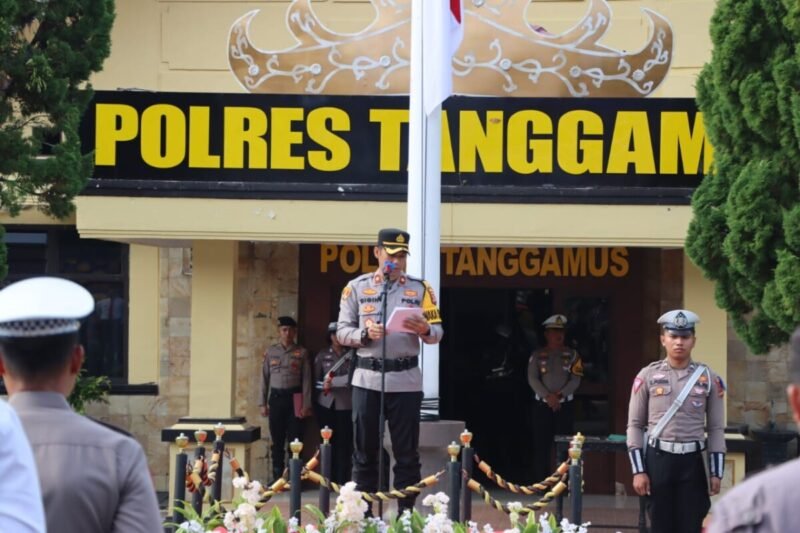 Polres Tanggamus Gelar Apel Operasi Patuh Krakatau 2025, Fokus Tekan Pelanggaran dan Kecelakaan Lalu Lintas