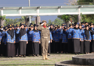 Wakil Bupati Pimpin Upacara Paripurna Bulanan Pemkab Pesibar