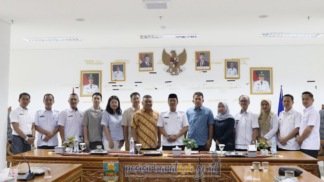 Sambut Kunjungan Kerja Direktur GSM group : Pemkab Pesibar Adakan Audiensi