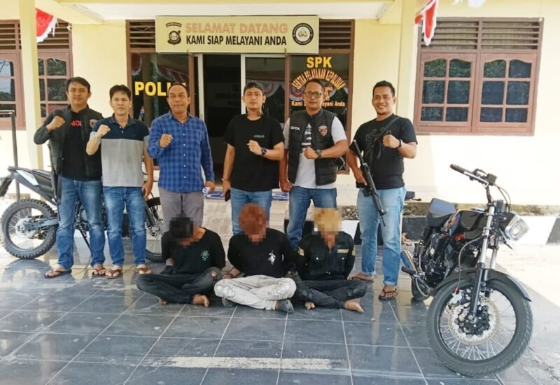 Dalam 11 Jam, Polsek Banjar Agung Bekuk Trio Pencuri Motor di Tulang Bawang