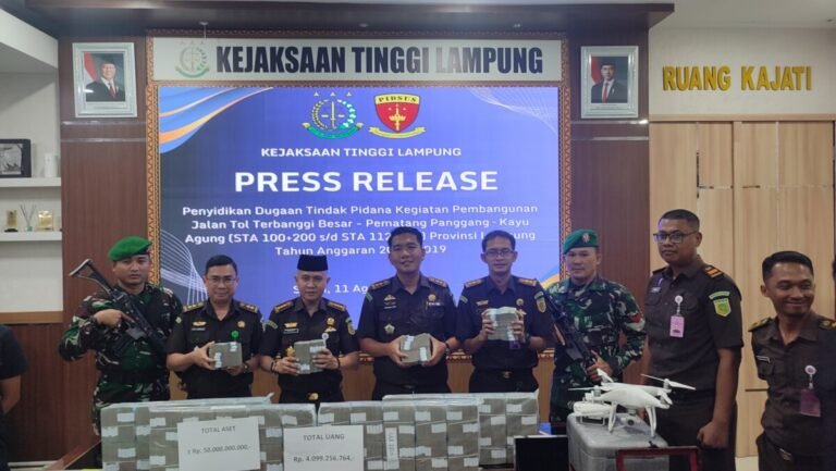 Kejati Lampung Tetapkan Pejabat PT Waskita Karya Tersangka Korupsi Proyek Tol Rp66 Miliar