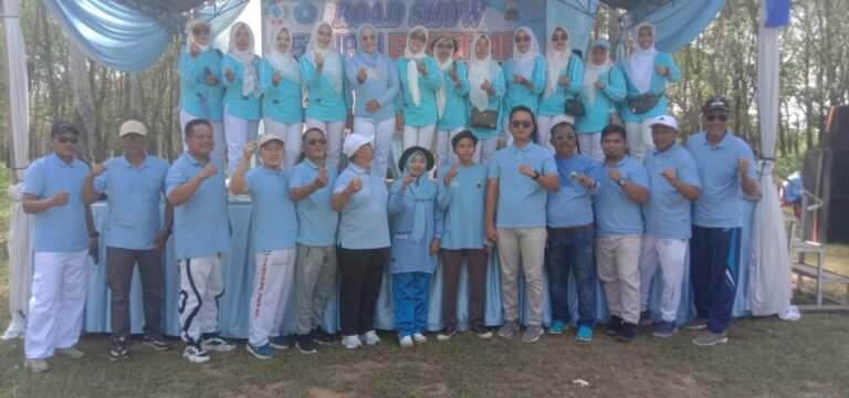 Road Show Senam Bersama “Ok Gass” Meriahkan Desa Sabah Balau, Tanjung Bintang
