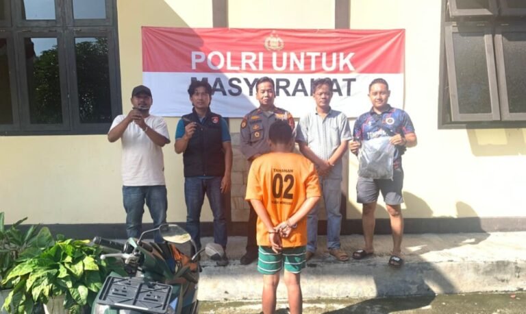 Polsek Wonosobo Tangkap Pelaku Curanmor Bersenjata Tajam di Tanggamus