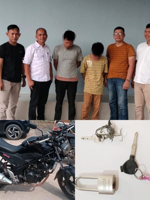 Dua Pelaku Curanmor di Tulang Bawang Ditangkap Polisi di Tengah Perkebunan