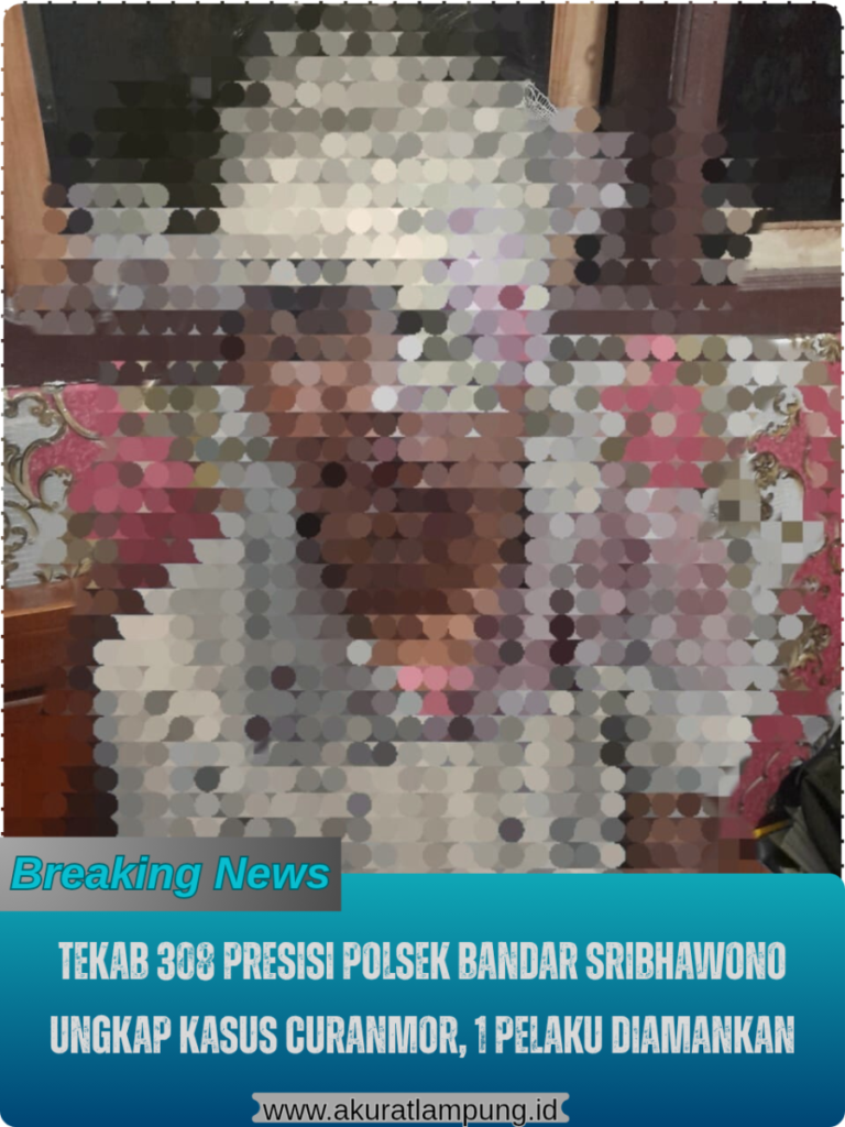 TEKAB 308 Presisi Polsek Bandar Sribhawono Ungkap Kasus Curanmor, 1 Pelaku Diamankan