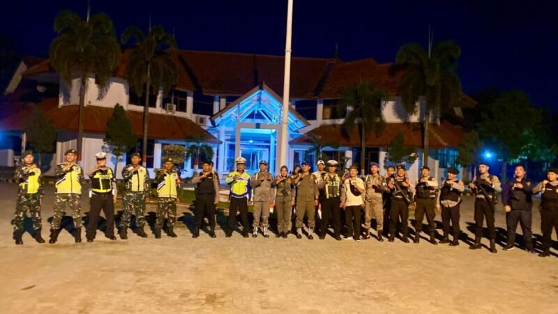 Polres Lampung Tengah Gelar Patroli Gabungan Ciptakan Sitkamtibmas Kondusif