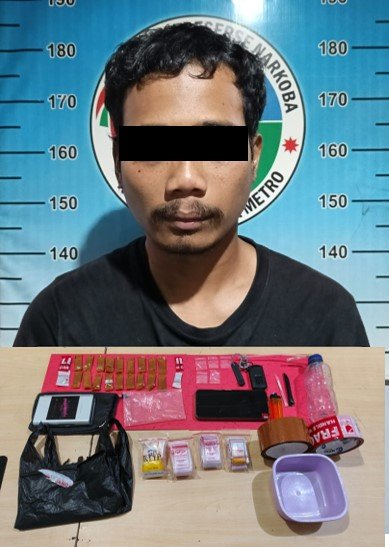Satresnarkoba Polres Metro Ringkus Pengedar Tembakau Gorilla di Yosomulyo