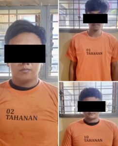Polsek Terbanggi Besar Ungkap Kasus Pencurian Tabung Gas, Tiga Pelaku Ditangkap