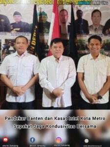 Pendekar Banten dan Kasat Intel Kota Metro Sepakat Jaga Kondusivitas Bersama