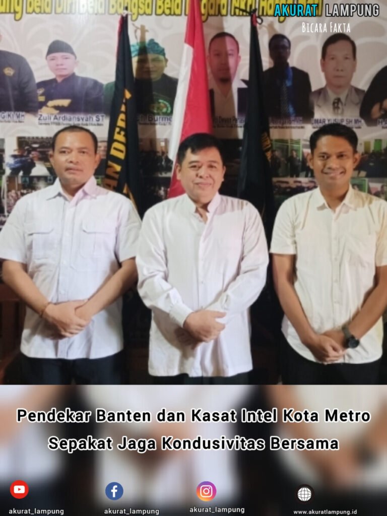 Pendekar Banten dan Kasat Intel Kota Metro Sepakat Jaga Kondusivitas Bersama