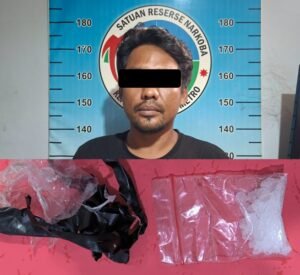 Polres Metro Bekuk Buruh Harian Lepas Simpan Sabu 5,15 Gram di Jalan Sudirman