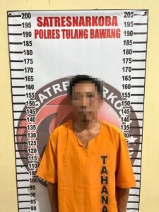 Gasak Narkoba! Satresnarkoba Polres Tulang Bawang Bekuk Pengedar Sabu di Warung Pinggir Jalan