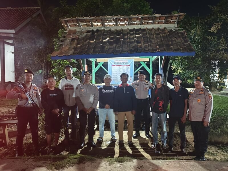 Siaga Kompi III Polres Mesuji Gelar Patroli Akhir Pekan dan Cek Keaktifan Poskamling