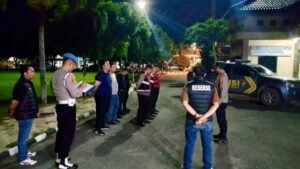 Cegah Kejahatan Jalanan, Polres Lampung Tengah Gelar Patroli KRYD Akhir Pekan