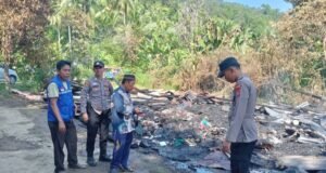 Polsek Semaka Identifikasi Kebakaran di Pekon Sukajaya