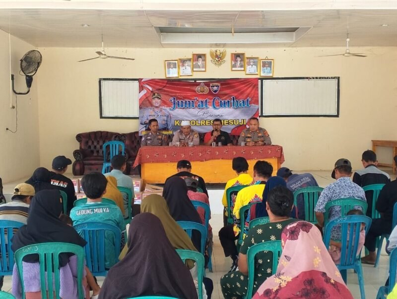 Polsek Tanjung Raya Gelar Jumat Curhat Bersama Warga Gedung Mulya