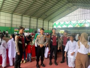 Samapta Polres Tulang Bawang Amankan Tournamen dan Festival Karate Piala Bupati Tulang Bawang