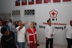 Ketua PMI Lampung Ibu Purnama Wulan Sari Kunjungi Lampung Barat, Kobarkan Semangat Relawan Kemanusiaan