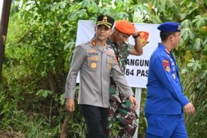 Kapolres Tulang Bawang Hadiri Peletakan Batu pertama Pembangunan  Batalyon 464 Di Lanud Pangeran M.Bunyamin