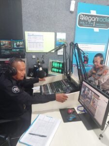 Talk Show di Radio, Kapolsek Tulang Bawang Tengah Sampaikan Pesan Imbauan Kamtibmas