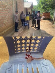 Anggota Polsek Simpang Pematang Cek TKP Percobaan Bunuh Diri Di Desa Adi Mulyo