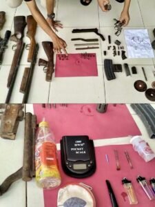 Polres Lampung Tengah Berhasil Meringkus Bandar Narkoba Sekaligus Perakit Senpira Laras Panjang