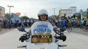 Polres Mesuji Amankan Fun Bike HUT Kabupaten Mesuji ke-17