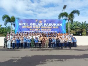 Polres Mesuji Melaksanakan Apel Gelar Pasukan Dalam Rangka “Operasi Zebra Krakatau Tahun 2025