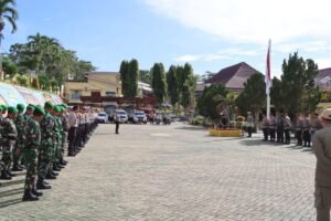 Polres Tanggamus Gelar Apel Pasukan Operasi Zebra Krakatau 2025