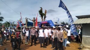 Jajaran Polres Mesuji Siaga Pengamanan Ketat Jalan Sehat, Perayaan Hari HUT Kabupaten Mesuji ke-17