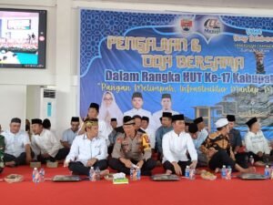 Waka Polres Menghadiri Acara Pengajian Dan Doa Bersama Di Gedung GSG Taman Kehati