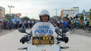 Semarak Mesuji!! Polres Mesuji Berikan Pengamanan Dalam Acara Fun Bike