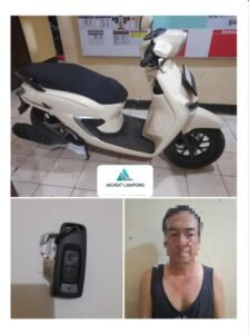 Gasak Motor Saat Pemilik Ke Pasar, Seorang Warga Dibekuk Polres Lampung Timur