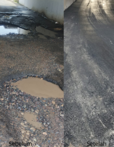 Usai Diberitakan, Warga Apresiasi Respons Cepat Pemkot Bandar Lampung Perbaiki Jalan