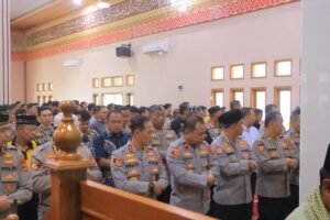 Shalat Gaib Dan Doa Bersama Polda Lampung Untuk Korban Bencana Alam