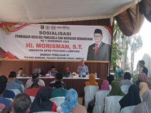 Ketua SMSI Tulang Bawang Jadi Nara Sumber Sosialisasi PIP-WK ke-1 DPRD Komisi II H. Morisman