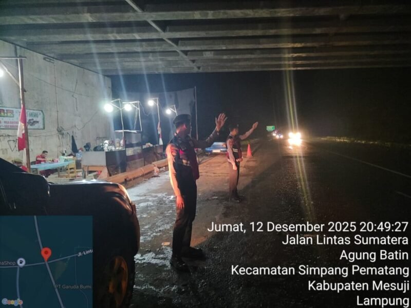 Jajaran Sat Samapta Polres Mesuji Melaksanakan Kegiatan Patroli Saluran Lintas