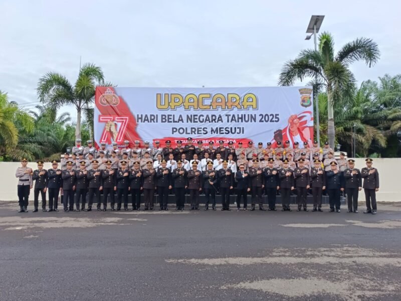 Mapolres Mesuji Melaksanakan Upacara Peringatan Hari Bela Negara ke-77