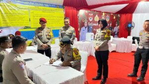 OPS Lilin Krakatau 2025 Dimulai, Kapolres Mesuji Langsung Cek Pos PAM dan Pos Yan