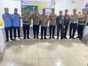 Kapolres Mesuji Bersama Waka Dan Kabag OPS Melaksanakan Pengecekan Di 3 Pos PAM dan 2 Pos YAN