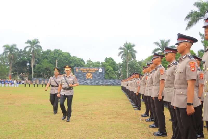 123 Bintara Polri Resmi Dilantik, Pendidikan Pembentukan 2025 di SPN Polda Lampung Ditutup