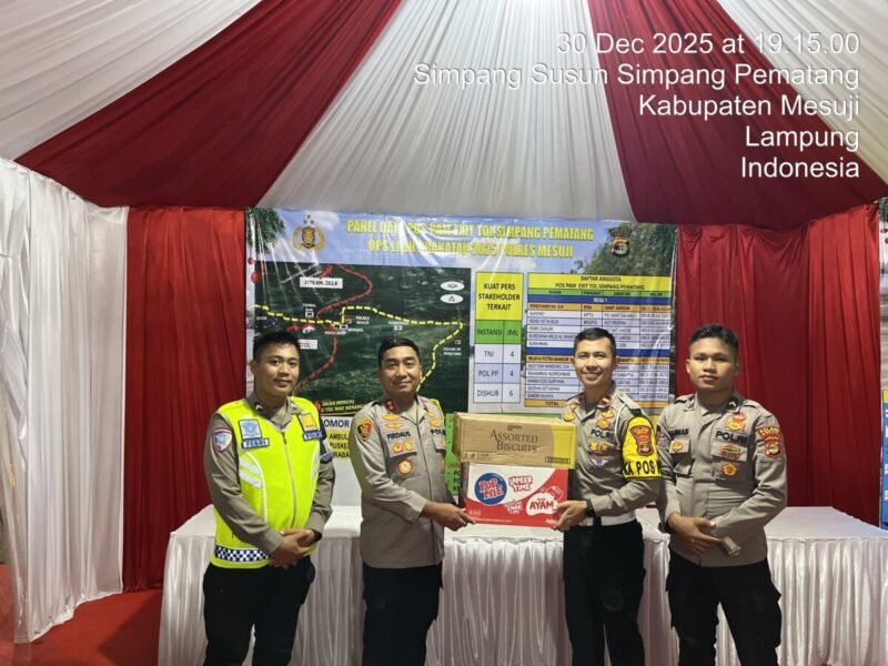Wujud Keperdulian Pimpinan Kapolres Mesuji Berikan Tali Asih Kepada Anggota Pos Pam dan Pos Yan